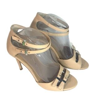 Ann Taylor tan Strappy Heels Sandals size: 7.5